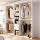 Dressing ouvert XXL blanc naturel 200 cm - fanmuebles