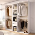 Vestidor Abierto XXL - Suit - Blanco - Natural 199,5 x 204,5 x 45 cm
