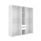 Dressing ouvert XXL blanc naturel 200 cm - fanmuebles