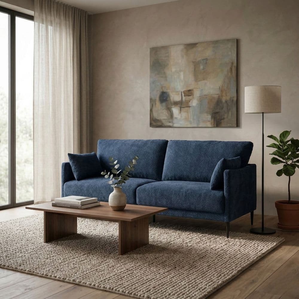 Sofá Azul 191 x 88 x 80 cm