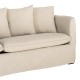 Sofá Taupe 212 x 78 x 92 cm
