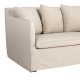 Sofá Taupe 212 x 78 x 92 cm
