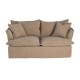 Sofá 2 Plazas Beige 181 x 72 x 103 cm