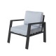 Sofá 1 Plaza Thais Gris Claro 73.2 x 73.3 x 74.8 cm