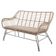 2-Sitzer Gartensofa Ariki Graphit Rattan
