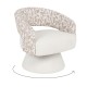 SILLÓN GIRATORIO CREMA-BEIGE 71 X 68 X 72 CM