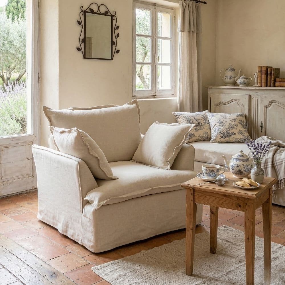 Sillón Beige 115 x 97 x 109 cm