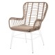 Sillón Ariki Natural - Blanco 63 x 97 x 67 cm