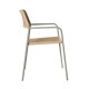 Silla Comedor Apilable Milos Limo Cuerda Beige | fanmuebles