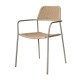 Silla Comedor Apilable Milos Limo Cuerda Beige | fanmuebles