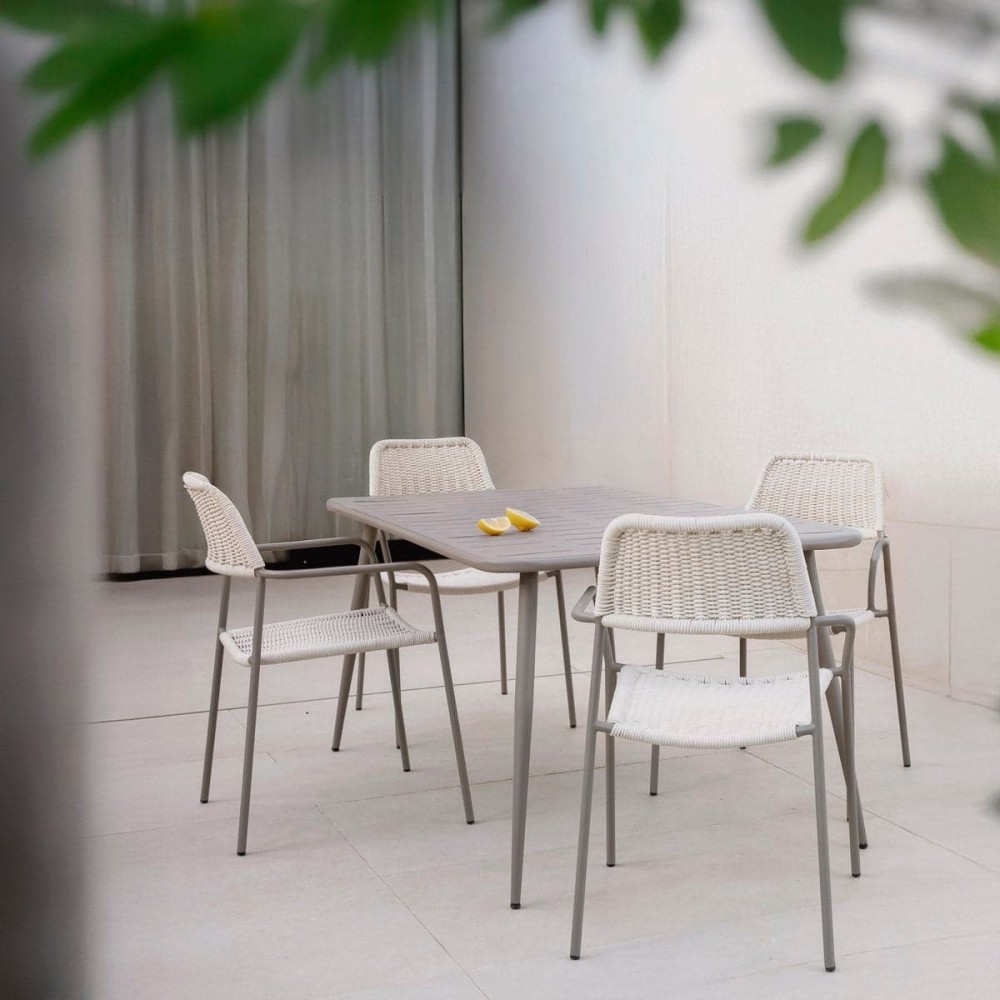 Silla Milos Limo - Crema 55 x 83.5 x 55 cm