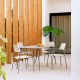 Silla Milos Limo - Crema 55 x 83.5 x 55 cm