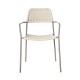 Silla Comedor Apilable Milos Limo Cuerda Crema | fanmuebles