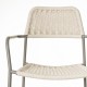 Silla Comedor Apilable Milos Limo Cuerda Crema | fanmuebles