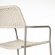 Silla Comedor Apilable Milos Limo Cuerda Crema | fanmuebles