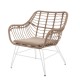 Butaca Ariki Natural - Blanco 65 x 76 x 62 cm