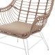 Butaca Ariki Natural - Blanco 65 x 76 x 62 cm