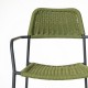 Silla Comedor Apilable Milos Grafito Cuerda Oliva | fanmuebles