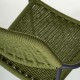Silla Comedor Apilable Milos Grafito Cuerda Oliva | fanmuebles