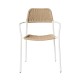 Silla Comedor Terraza Blanco Beige | fanmuebles