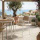 Silla Comedor Terraza Blanco Beige | fanmuebles