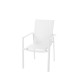 Silla de Comedor Apilable Stella Aluminio Blanco | fanmuebles
