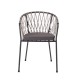 Silla Myra Grafito 52 x 80 x 51 cm