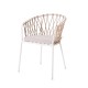 SILLA MYRA BLANCO TOPO