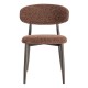 Chaise Salle a Manger Rembourree Tuile Noir | fanmuebles