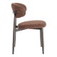 Chaise Salle a Manger Rembourree Tuile Noir | fanmuebles