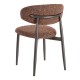 Chaise Salle a Manger Rembourree Tuile Noir | fanmuebles