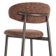 Cadeira Jantar Estofada Telha Aço Preto | fanmuebles