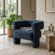 SILLÓN AZUL TEJIDO SALÓN 81 X 72 X 69 CM
