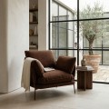 Sillón Marrón Oscuro 95 x 79 x 80 cm