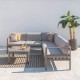 Mesa Centro Jardim Stella Alumínio Chateau 70x70