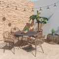 Table de Jardin Ronde - Ariki - Rotin 110 x 71,5 x 110 cm