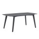 Mesa Marín Antracita 180 x 72 x 90 cm