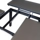 Garten Couchtisch mit Hubplatte Agnes Graphit Taupe