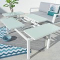 Mesa Abatible Agnes Blanco 120 x 48.5 x 60 cm