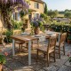 Mesa Comedor Exterior Norah Acacia Inox 160x85