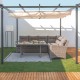 Garten-Eck-Essgruppe Dalila Altgraues Rattan