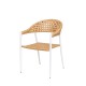 Silla Niva Blanco - Natural 56 x 81 x 59.5 cm