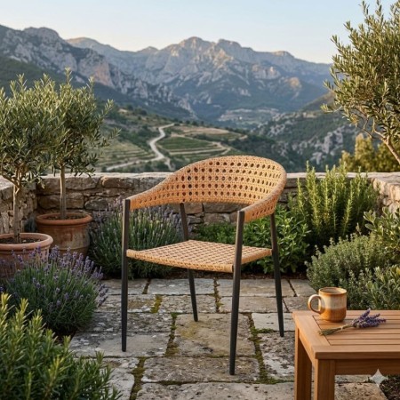 Silla Niva Grafito - Natural 55 x 81 x 59.5 cm