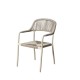 Silla de Jardin Aluminio y Ratan Taupe | fanmuebles