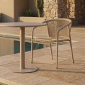 Silla Beige 57 x 77.5 x 60 cm