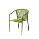 SILLA VERDE ALUMINIO-RATTÁN PE CONTRACT 57 X 60 X 77,50 CM