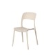 Silla de jardín apilable polipropileno Crema 58 x 82 x 41cm