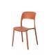 Silla Comedor PP Exterior Teja | fanmuebles