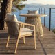 SILLA ACERO-RATTÁN PE EXTERIOR 54 X 61 X 78 CM