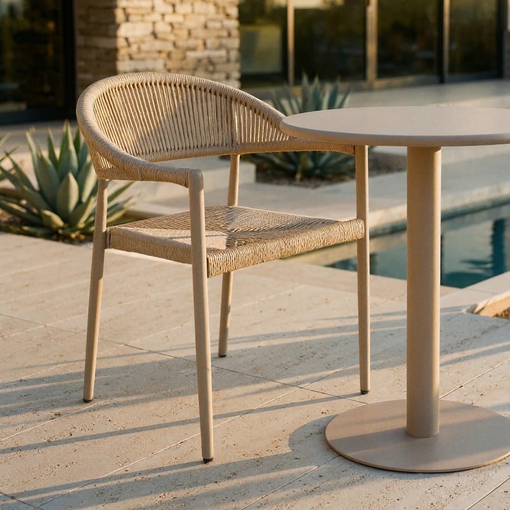 Silla Beige 56 x 78 x 58 cm